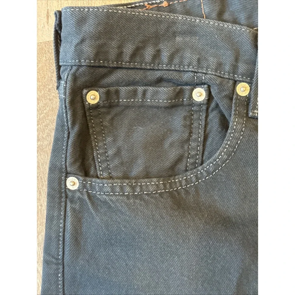 Levis Original 501 Straight Leg Button Fly Men's 38x30 Charcoal